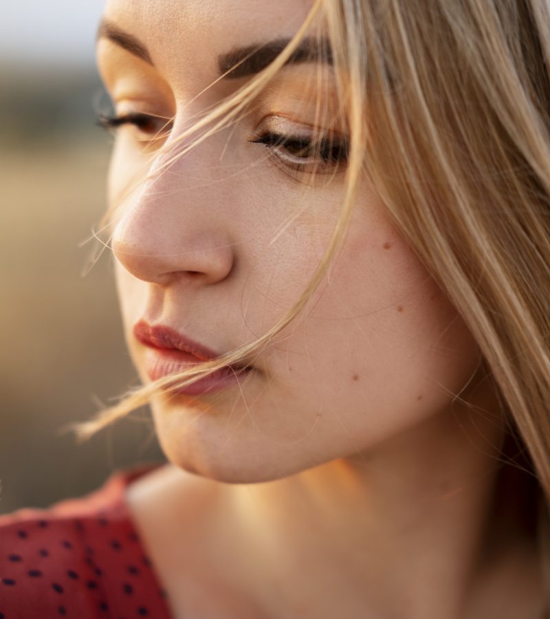 side-view-woman-posing-nature